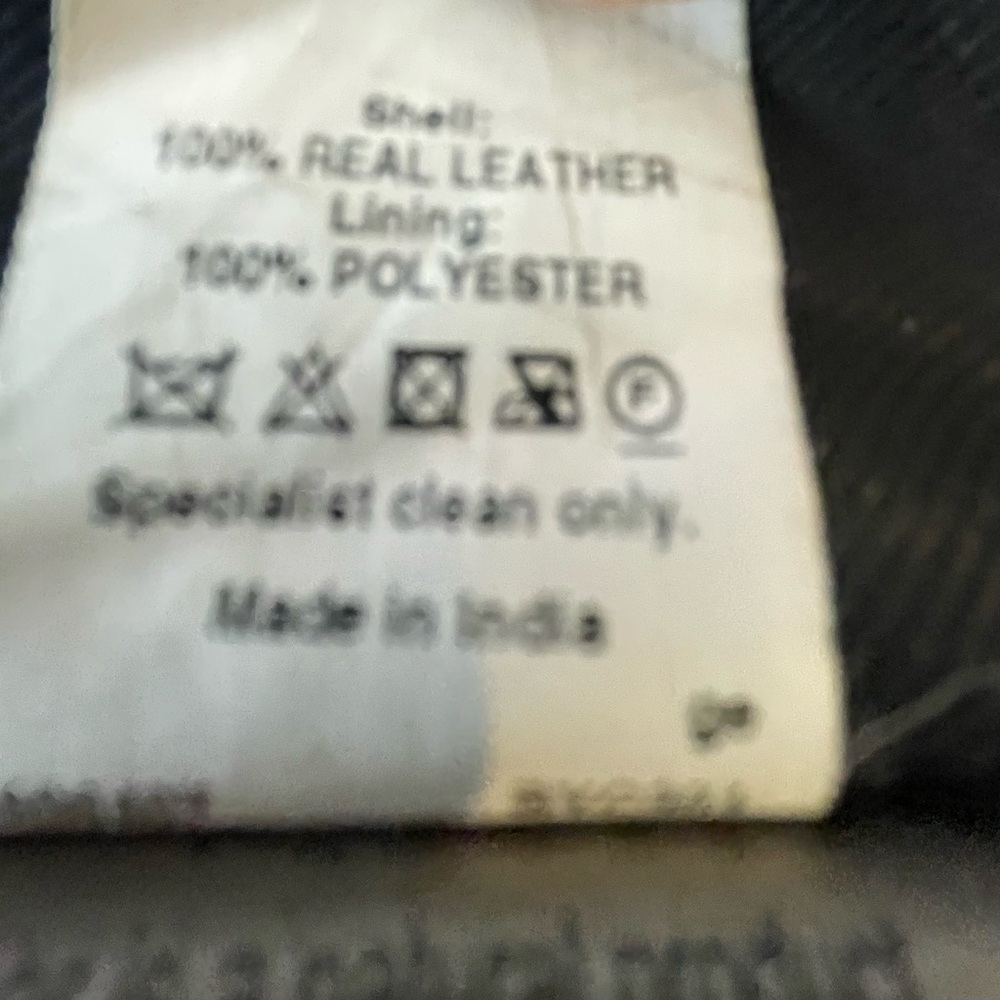 River Island 100% REAL LEATHER Quilted Moto Jacket - Black - Size UK 10 / US 6 - Picture 8 of 10
